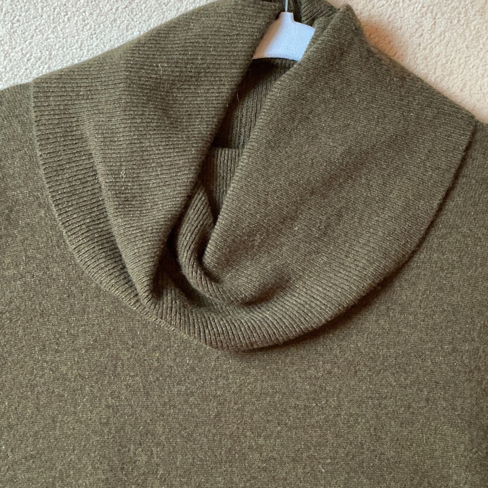 Cozy Olive Turtleneck Sweater